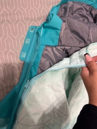 Abrigo Quechua Azul Turquesa 14 años