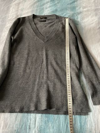 Jersey Lana Massimo Dutti Gris Talla XS