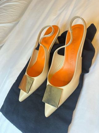 Zapatos Purificación Garcia Beige Talla 38