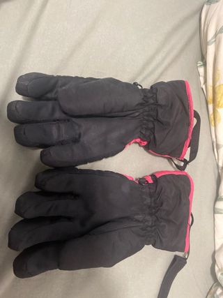 Guantes Salomon Niña Rosa y Negro