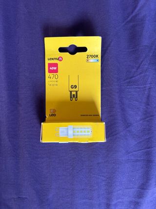 Bombilla LED Lexman G9 470 lúmenes 2700K