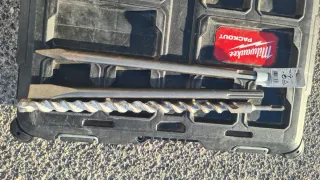 Puntero Pico y Pala + Broca 22mm 40cm