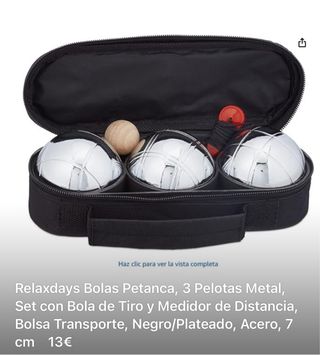 Set di bocce Relaxdays in metallo, 3 pezzi