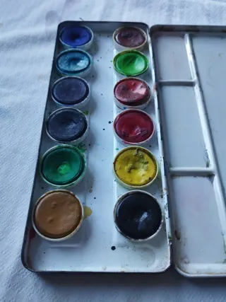 Caja témperas Talens 12 colores gouache