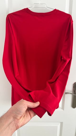 Camiseta Náutica Roja Manga Larga