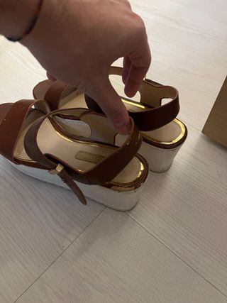 Primadonna sandali alti marroni