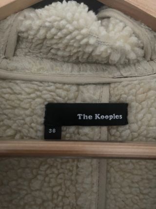 Abrigo The Kooples T36 Azul con borreguito