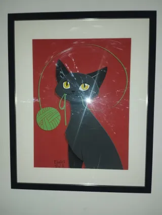 Lámina A3 El gato de la taza de té