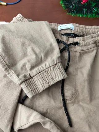 Pantalón Bershka Beige Talla S