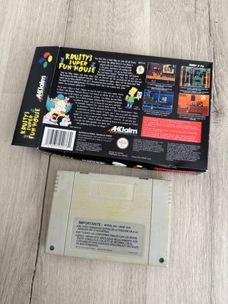 Cartuccia del gioco Krusty's Super Fun House SNES - Cartuccia
