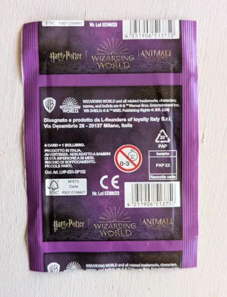 3 Bustine Harry Potter Momenti Magici Conad