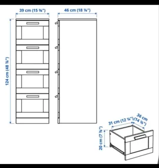 Cómoda Brimnes 4 cajones Ikea