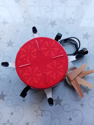 Horno Raclette Suizo 5 sartenes