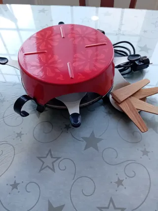 Horno Raclette Suizo 5 sartenes