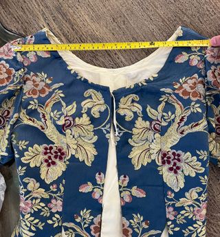 Traje de Fallera Azul y Multicolor