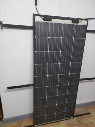 Placa solar flexible 175W + base acero inox