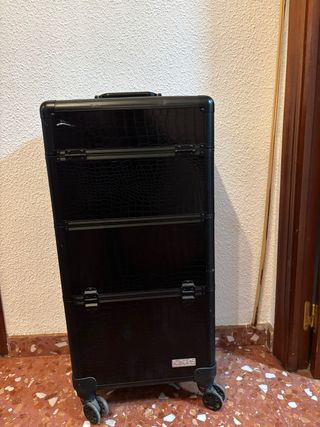 Maletín divisible con ruedas negro