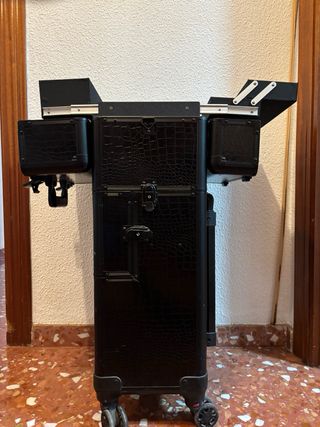 Maletín divisible con ruedas negro