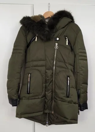 Piumino Relish con cappuccio e pelliccia