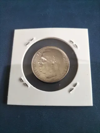 Moneta numismatica 50 centesimi del 1919 V. E. III