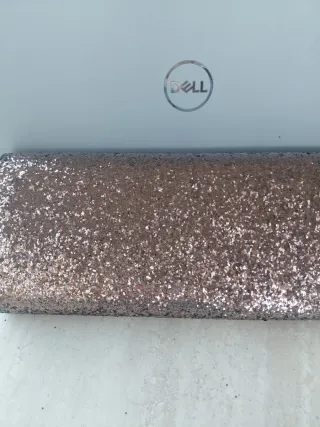 Bolso de mano brillante bronce