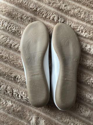 Manoletinas piel blancas Talla 36