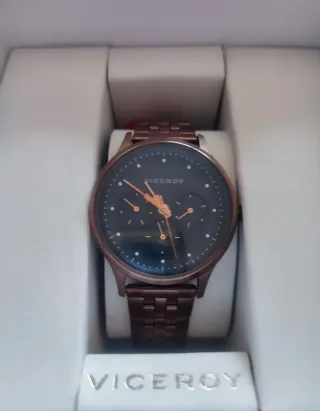 Reloj Viceroy Mujer Marrón y Dorado