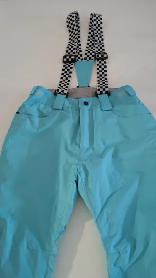 Pantalones de esquí azules con tirantes