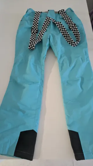 Pantalones de esquí azules con tirantes