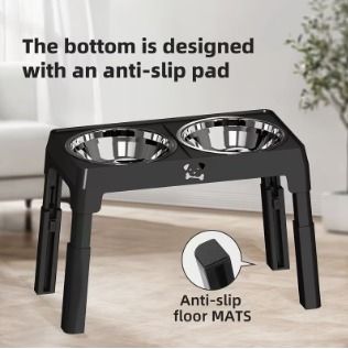 Ciotola elevabile e pieghevole anti-ribaltamento per cani