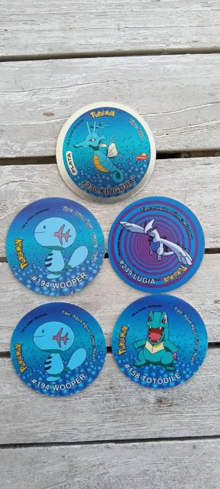 Tazos Pokémon tamaño grande