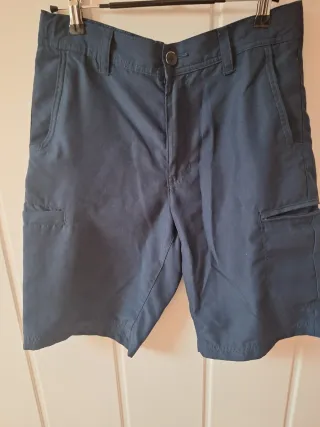 Pantalones cargo cortos mujer azul