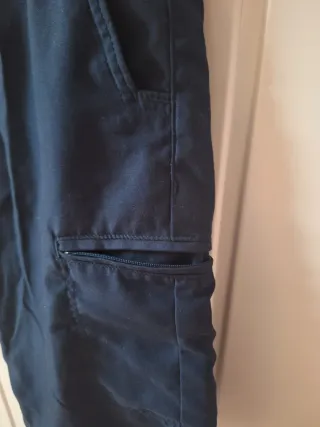 Pantalones cargo cortos mujer azul