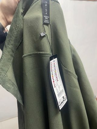 Chaqueta verde fina