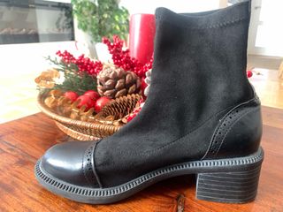 Botas negras media caña cómodas talla 40