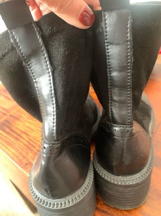 Botas negras media caña cómodas talla 40