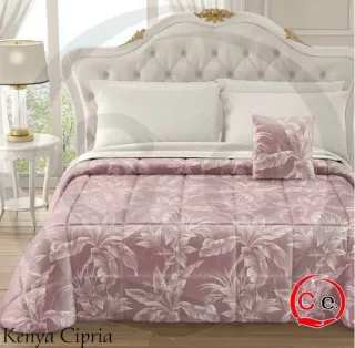 Trapunta Matrimoniale Rosa/Bianca