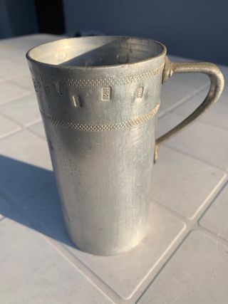 Misurino Mezzo Litro Metallo Vintage