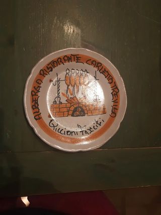 Piatto decorativo Ristorante Carletto Treviso