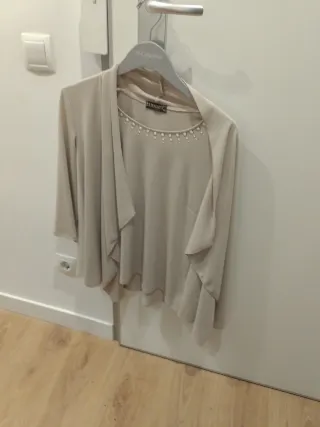 Blusa ZERMATI beige mujer talla 50