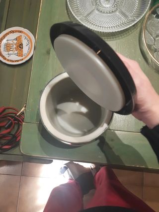 Portaghiaccio nero e argento