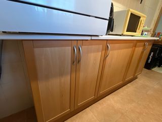 Mueble cocina fondo reducido madera