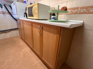 Mueble cocina fondo reducido madera