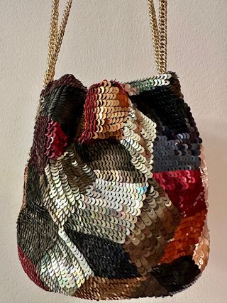 Bolso bombonera Zara lentejuelas