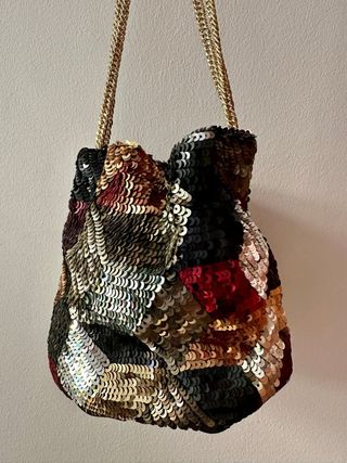 Bolso bombonera Zara lentejuelas