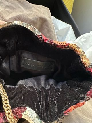 Bolso bombonera Zara lentejuelas