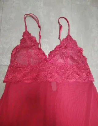 Lencería Jolinese Rosa/Rojo Encaje