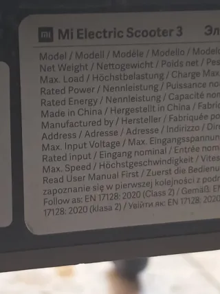 Patinete Eléctrico Xiaomi Mi Scooter 3