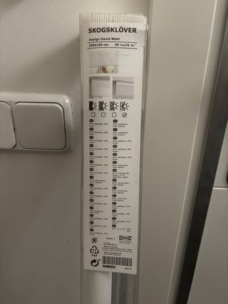 Estor Ikea Skogsklover 100x195cm