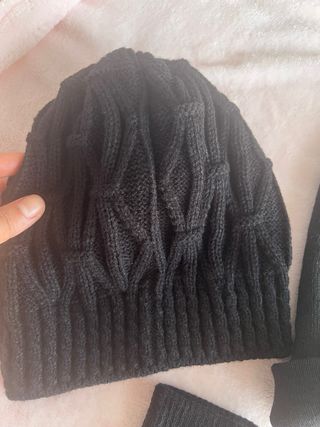 Conjunto gorro y guantes invierno